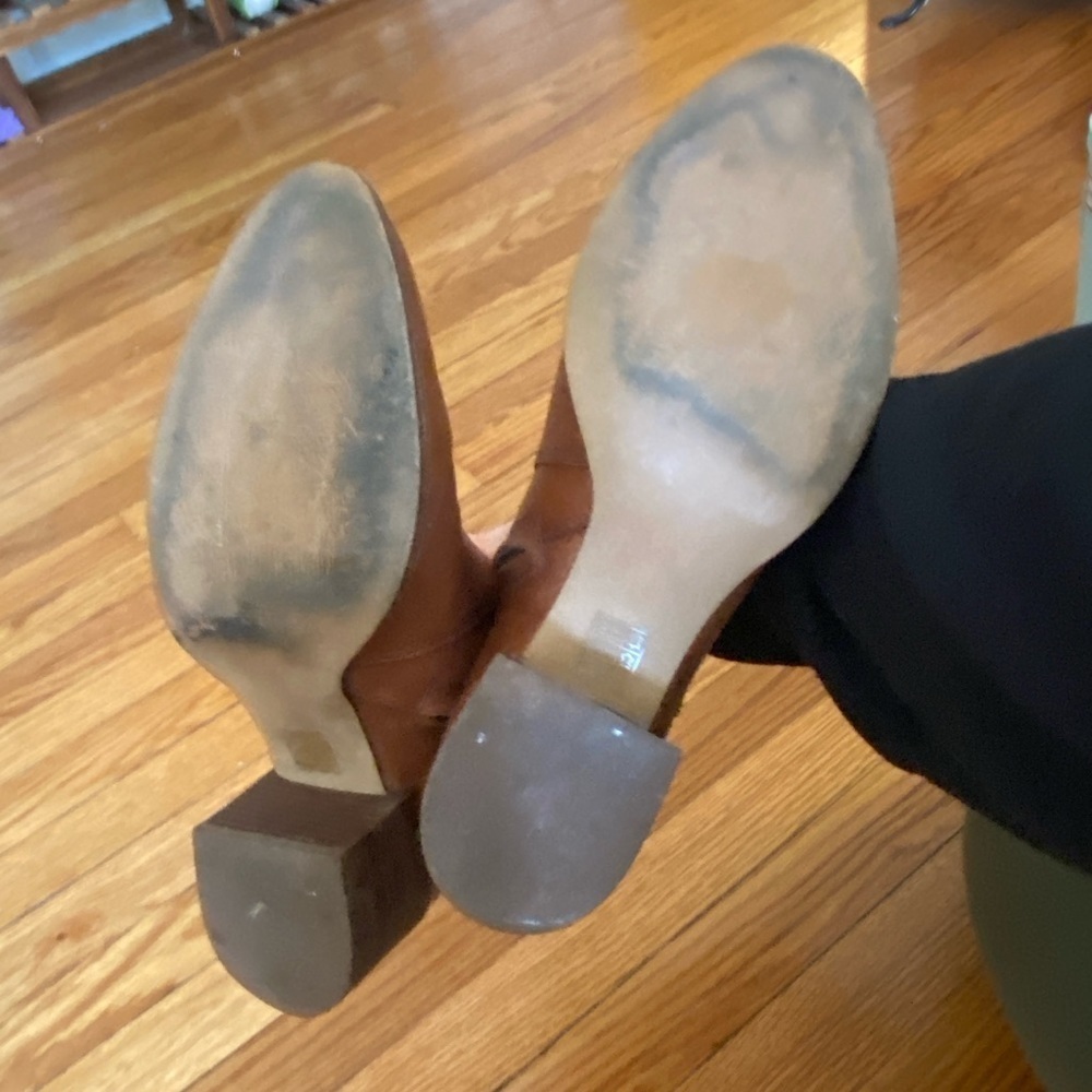 Madewell Booties Warm Cinnamon Leather Size 11 - Picture 10 of 12